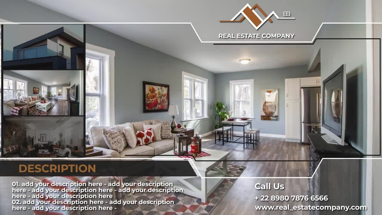 整洁清晰创意的房地产宣传素材库精选AE模板
