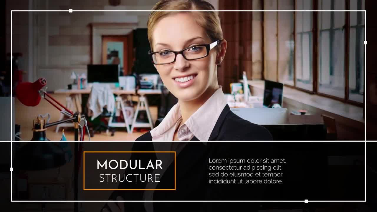 干净且富有创意的最小企业宣传素材库精选AE模板