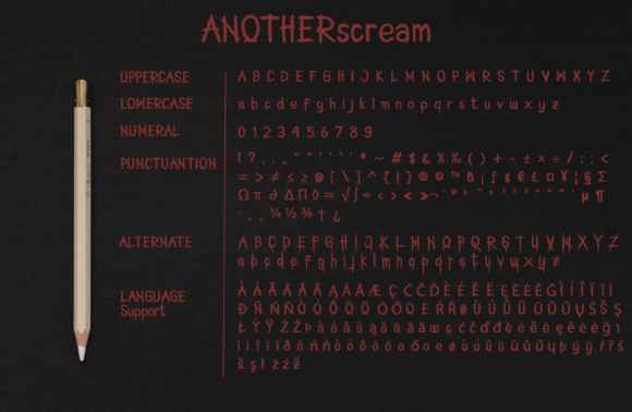 AnotherScream font插图1