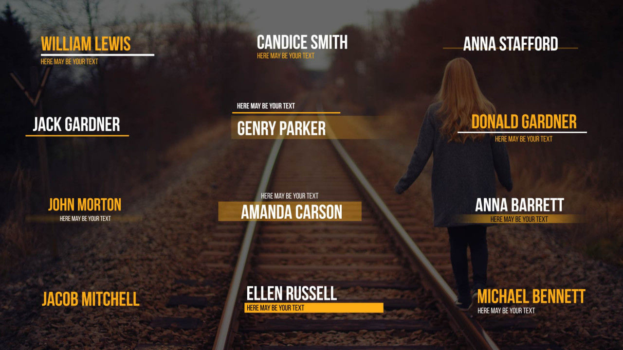 12个外观平滑且动画化的下三分之一素材库精选AE模板