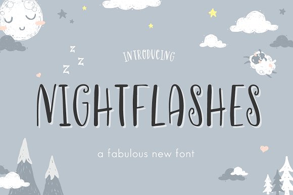 Nightflashes Font素材之家精选英文字体