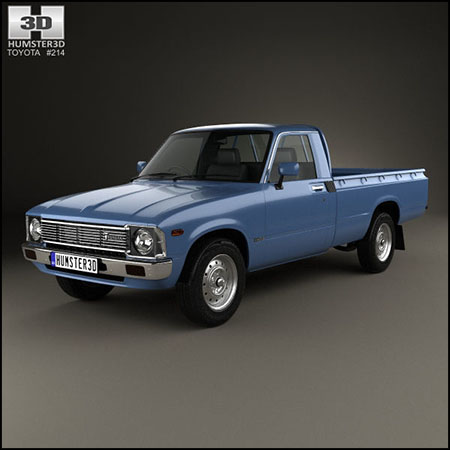 丰田Toyota Hilux Regular Cab 1978汽车素材之家精选3D模型