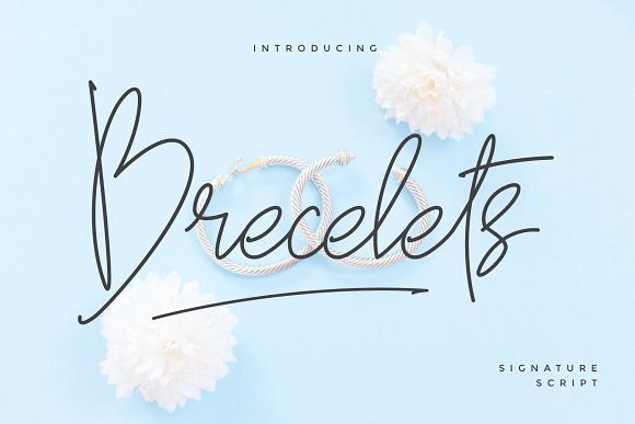 Brecelets Signature Font素材之家精选英文字体