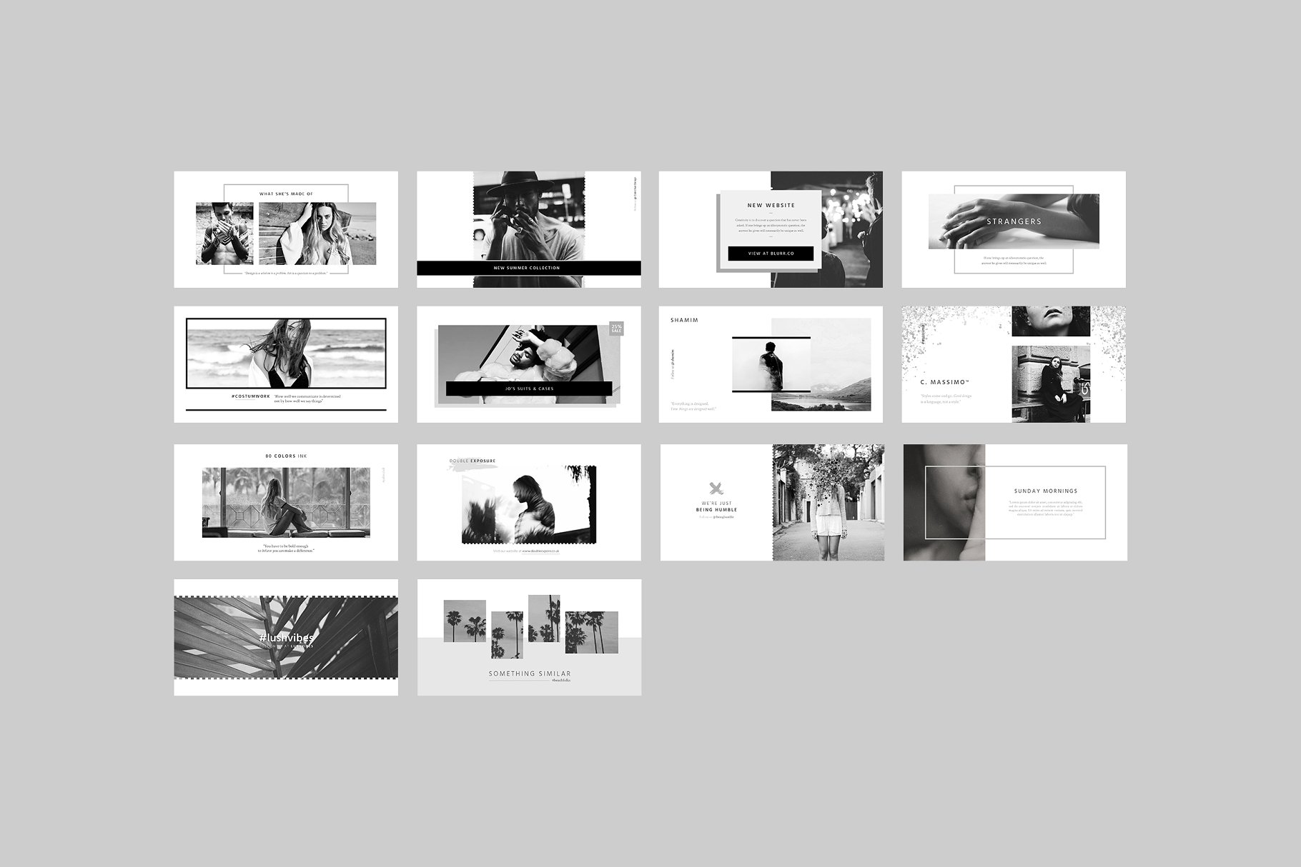 米兰风现代潮流社交媒体贴图模板素材库精选 Milan Social Media Templates插图(8)