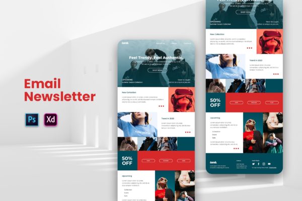 时尚品牌推广促销EDM邮件模板素材库精选 Fashion Email Newsletter