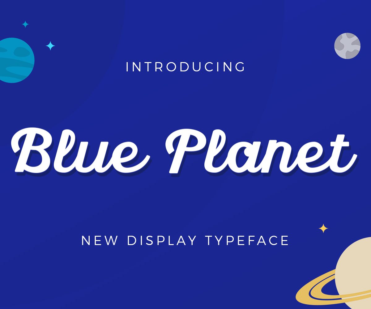 Blue Planet素材之家精选英文字体