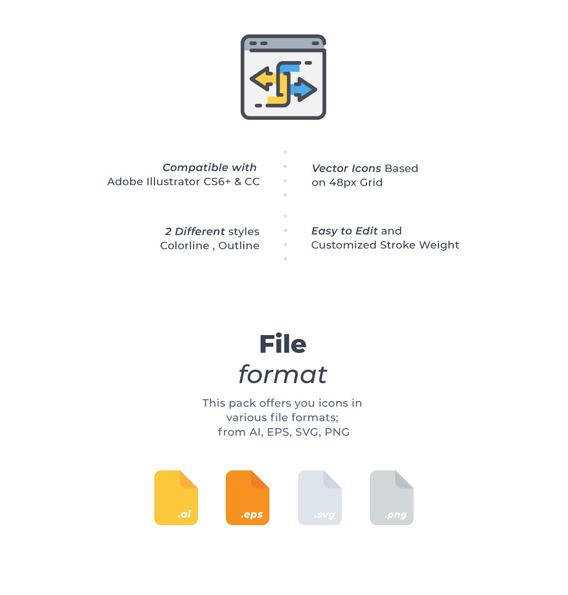 50枚网络与数据库矢量图标素材 50 Network and Database icon set插图(1)