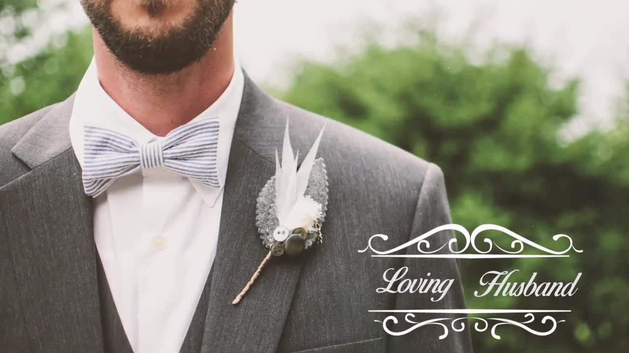 时尚现代婚礼幻灯片PR模板