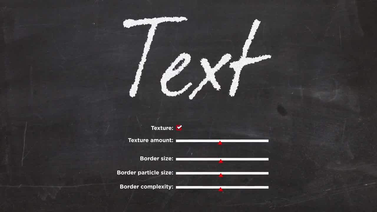 优雅动态的粉笔手绘幻灯片文案介绍素材库精选AE模板