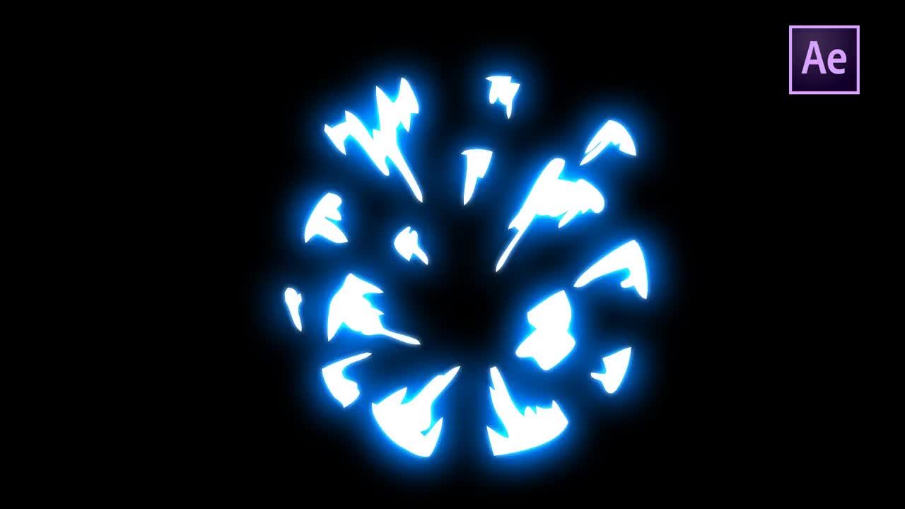 液体元素动画手绘爆炸烟花特效素材库精选AE模板