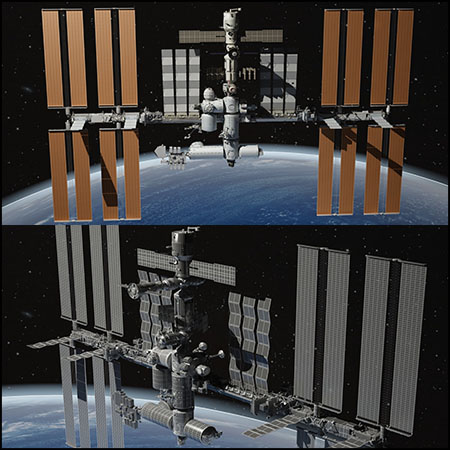 NASA国际空间站FBX格式素材之家精选3D模型
