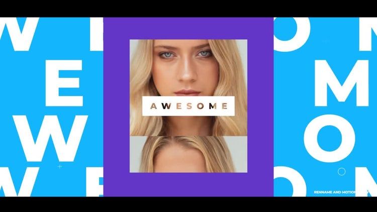 运动和时尚照片开场白一款美观的素材库精选AE模板