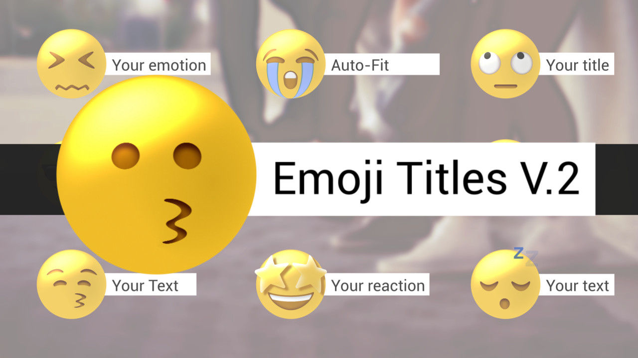 表情符号标题素材库精选AE模板