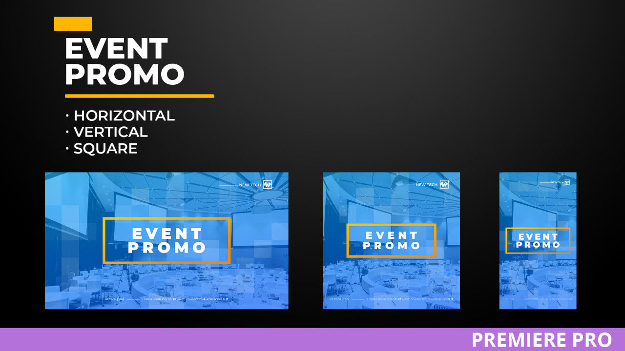 活动推广社交媒体快速转场Pr模板