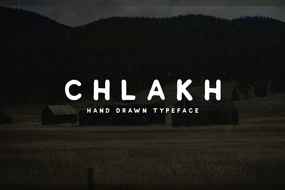 Chlakh – Hand Drawn Typeface素材之家精选英文字体
