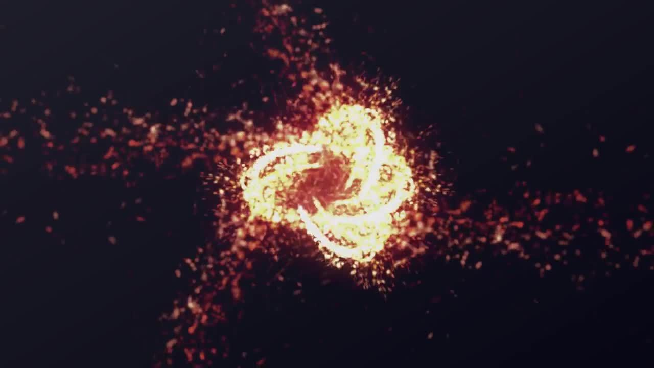 有影响力的旋涡效果徽标显示素材库精选AE模板