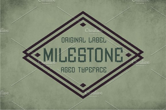 Milestone Vintage Label Typeface插图2