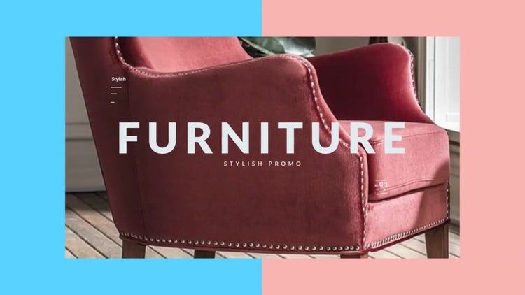 时尚活力的家具促销素材库精选AE模板