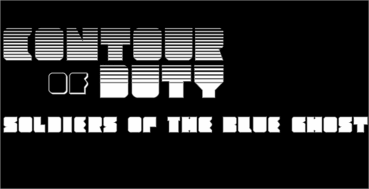 Contour of Duty font插图1