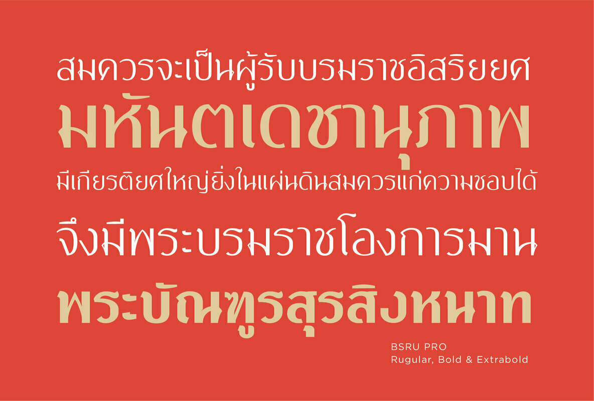 BSRU Pro Font Family插图1