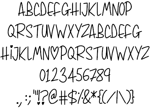 Whimsical Lovelies font插图1