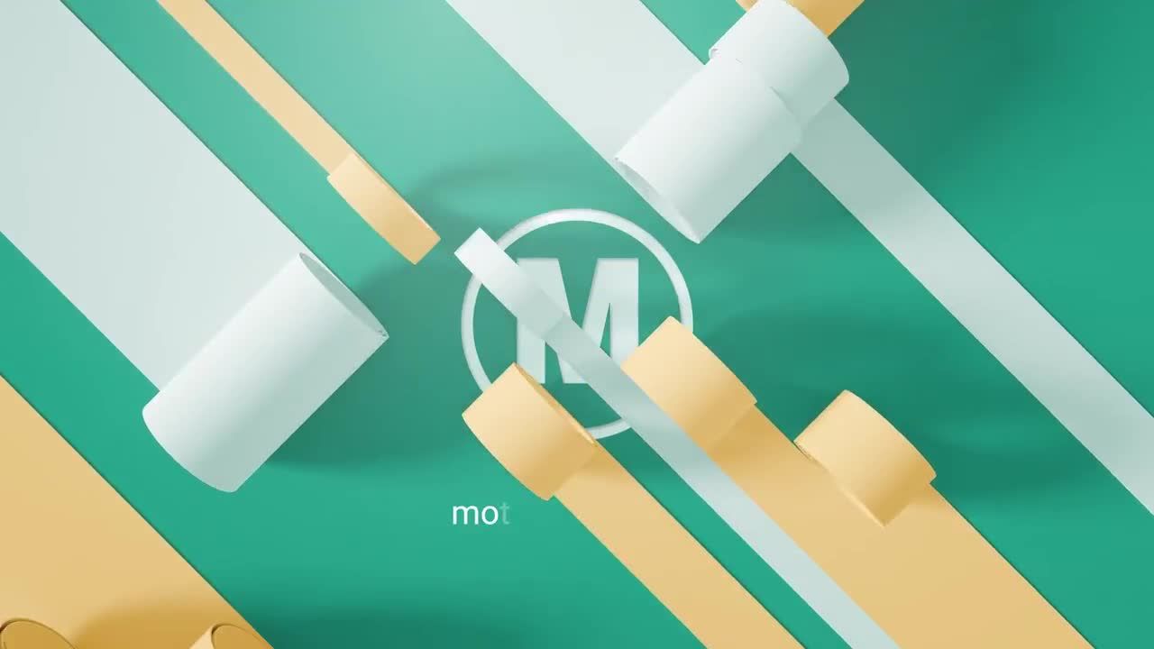 优雅清洁徽标显示素材库精选AE模板