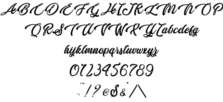 Butterfly Kiss – Personal Use font插图1