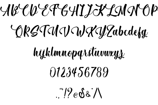 December Pastel – Personal Use font插图1