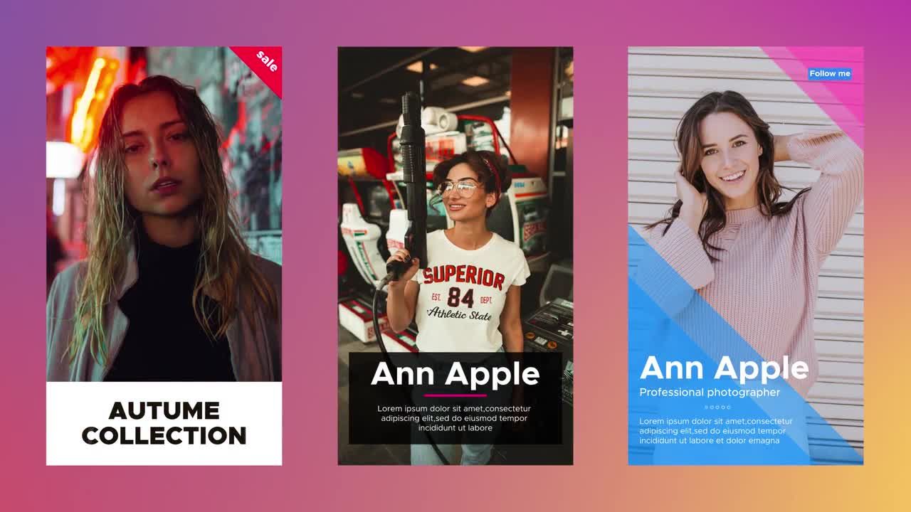 INS风格竖屏时尚服饰宣传视频素材库精选pr模板