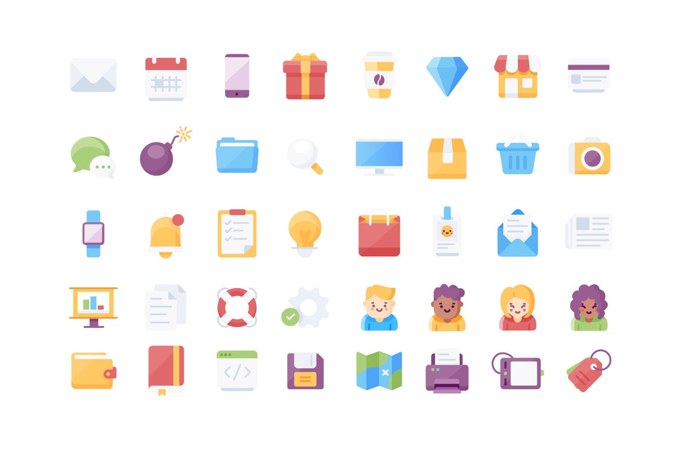 网站&APP应用UI设计图标素材 UI Icons. Bundle #1.插图(6)