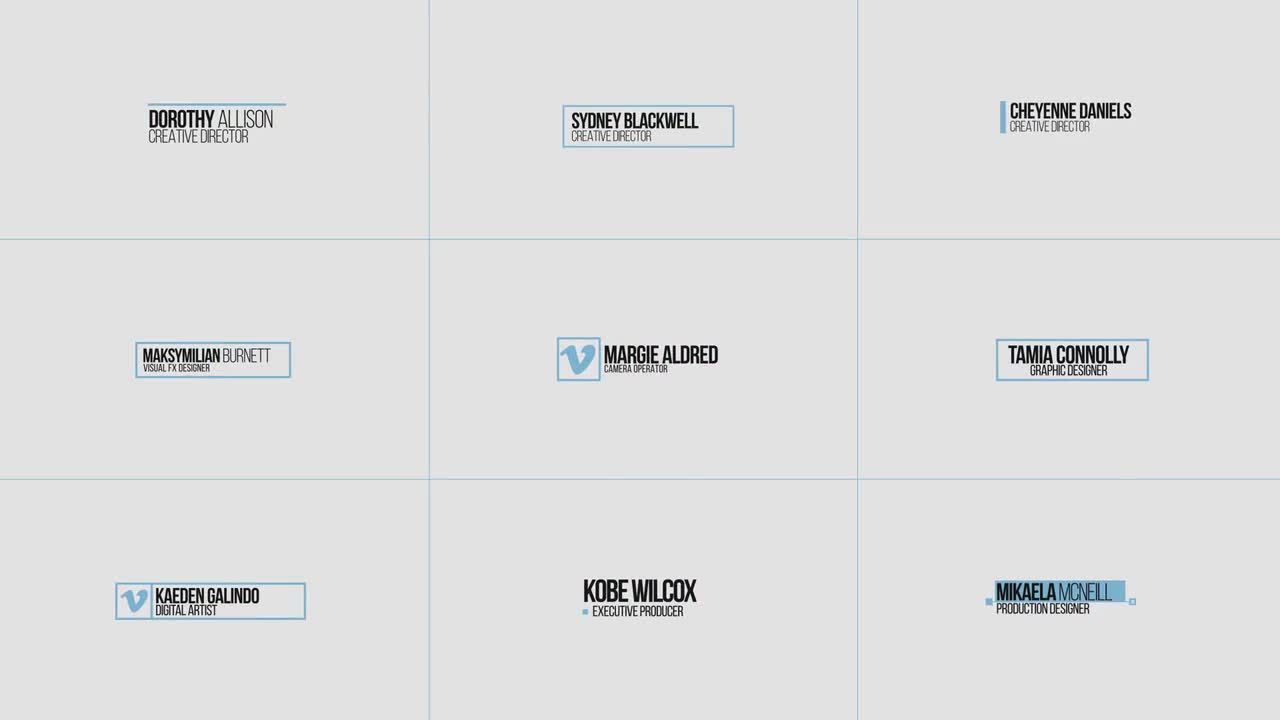 9个动态下三分之一动画标题素材库精选AE模板
