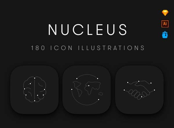 素材库下午茶：前卫高逼格的细线图标源文件一套[Ai,Sketch]