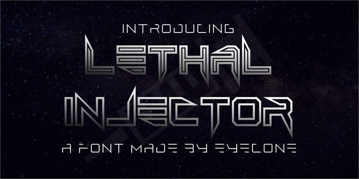 Lethal Injector font插图 Lethal Injector font插图