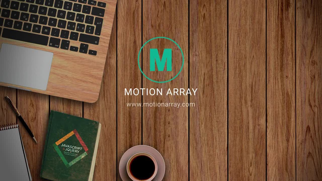 超现代优雅动画形状图层线条徽标素材库精选AE模板