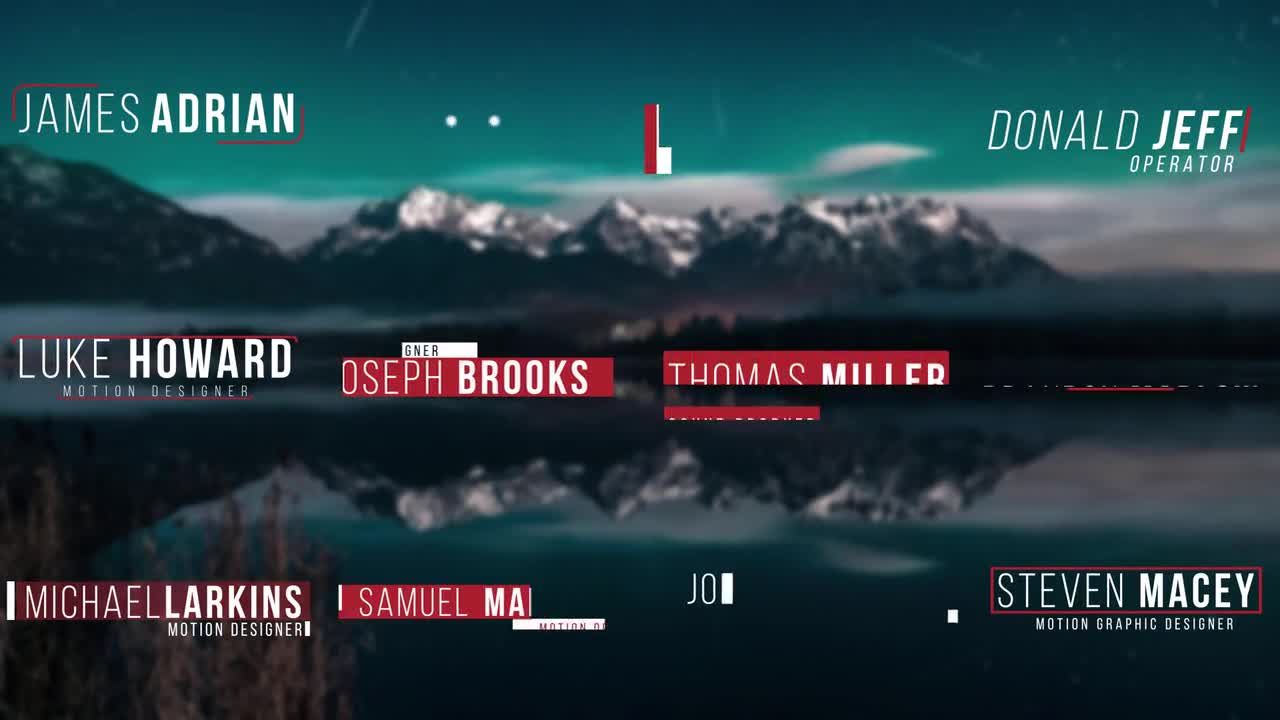 简约的下三分之一标题文字素材库精选AE模板