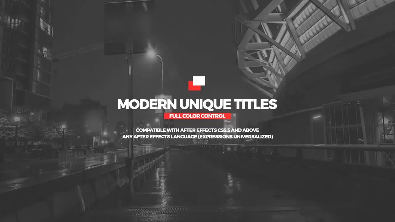 16个动态动画下三分之一广告全屏标题素材库精选AE模板