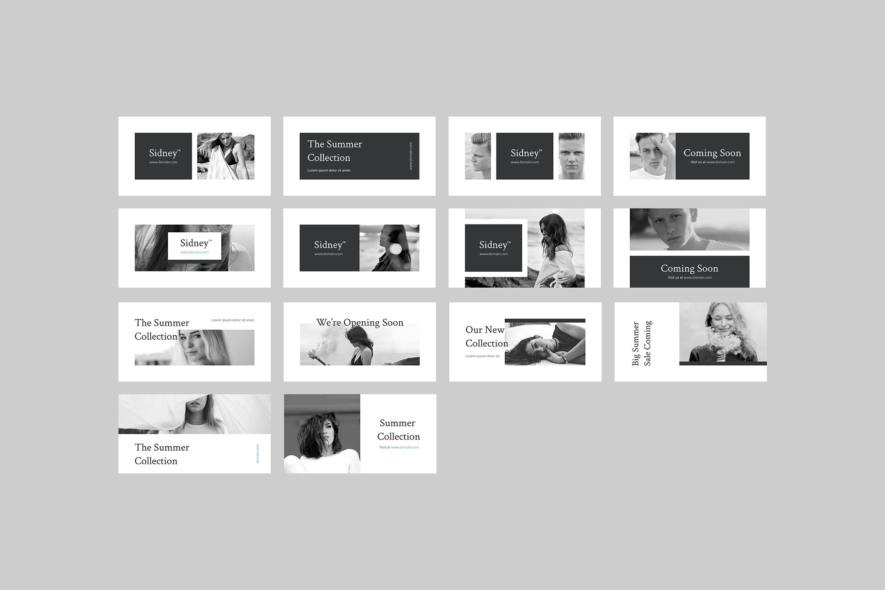 时装大片社交媒体贴图模板素材库精选 Sidney Social Media Templates插图(8)