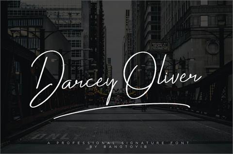 Darcey Oliver font素材之家精选英文字体