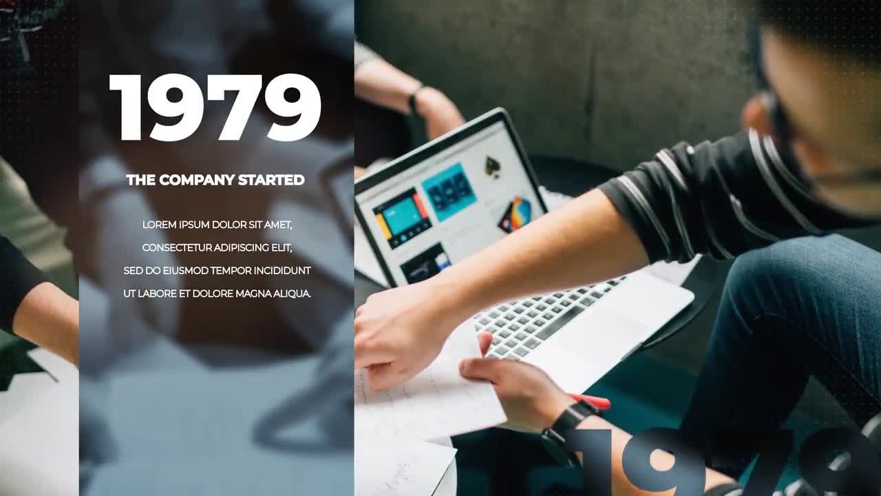 AE动态企业时间轴模板