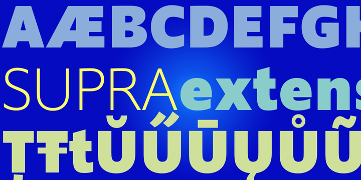 Supra Mezzo Font插图5