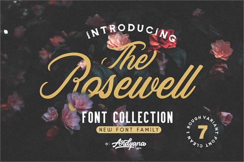 RosewellBLKRGH Demo font素材之家精选英文字体