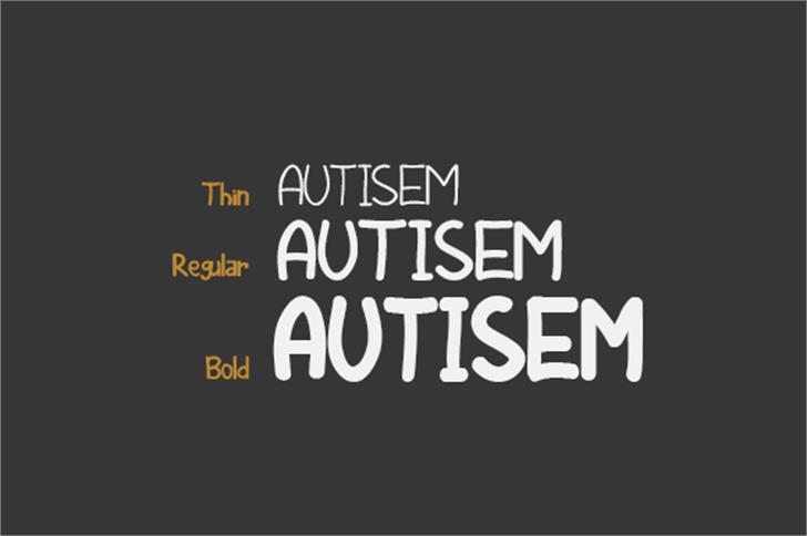 Autisem For Personal Use font插图5 Autisem For Personal Use font插图5