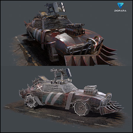 僵尸粉碎车素材之家精选3D模型