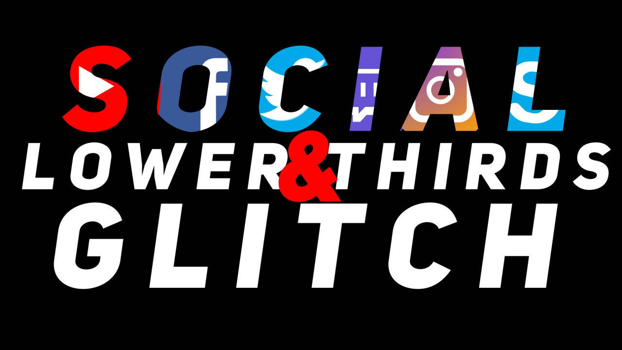 50个三分之二时尚标题素材库精选AE模板