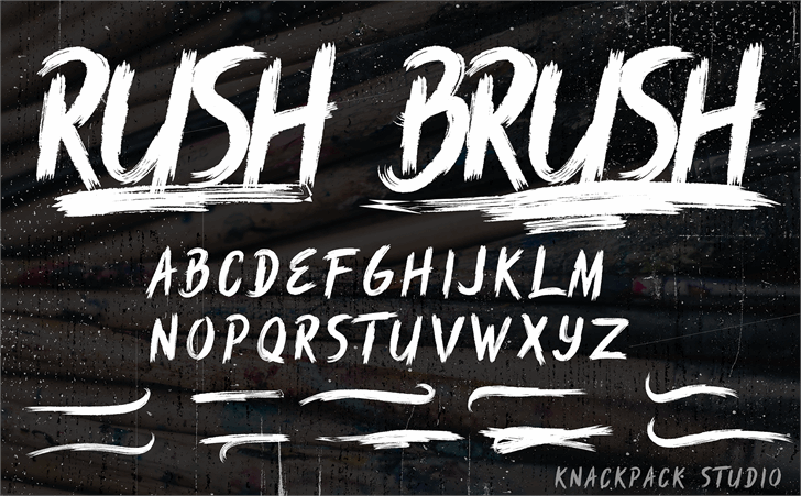 Rush Brush font插图 Rush Brush font插图