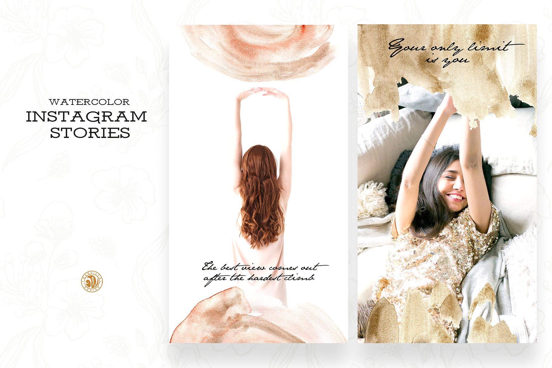 优雅的Instagram故事模板素材库精选 Instagram Stories for Bloggers插图(1)