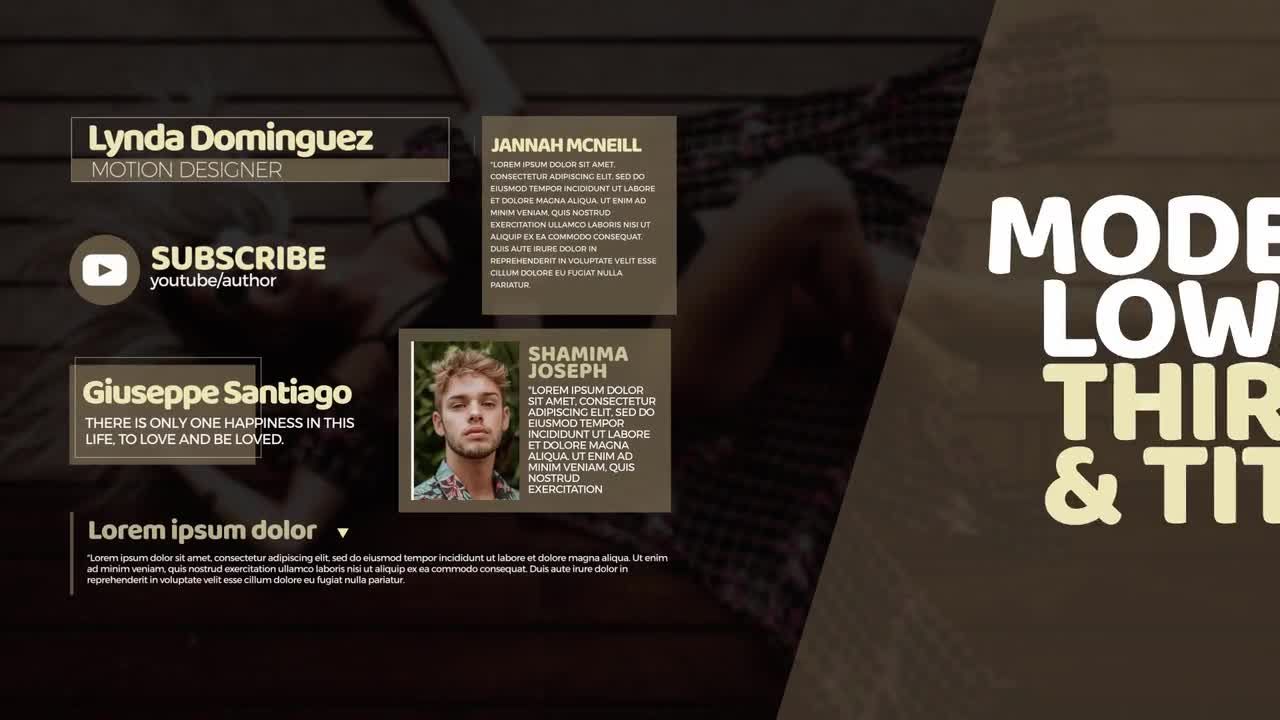 6个下三分之一广告全屏标题素材库精选AE模板