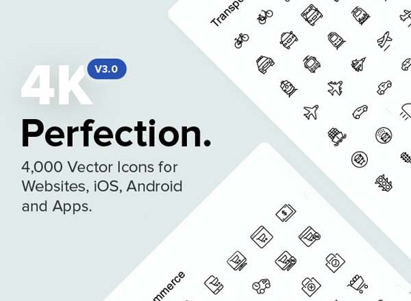 4000完美的APP图标套装下载[Ai,sketch]