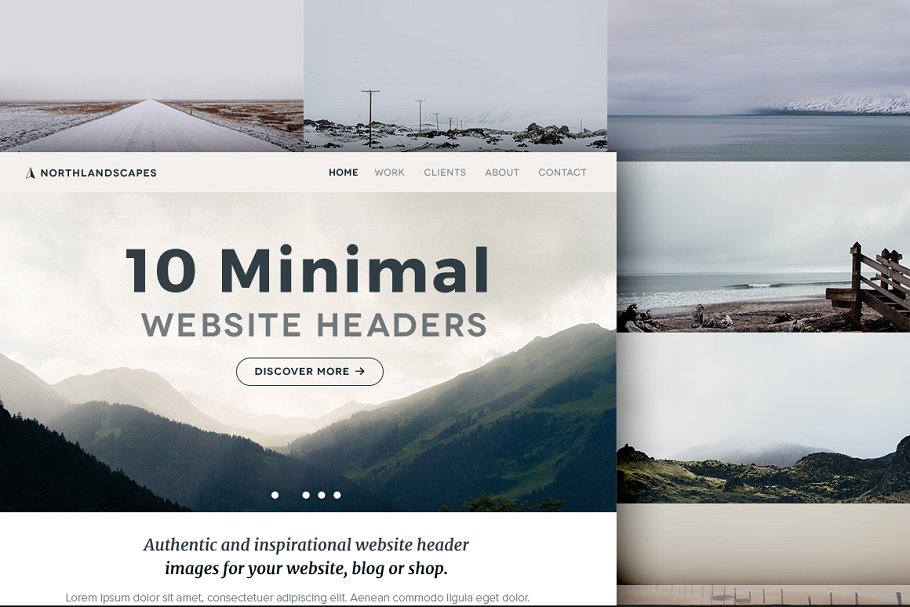 10张网站广告标题照片 10 Website Header Photos (MINIMAL 2)插图