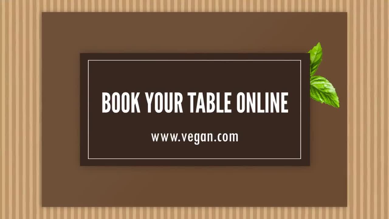 菜馆餐厅菜单幻灯片展示AE模版